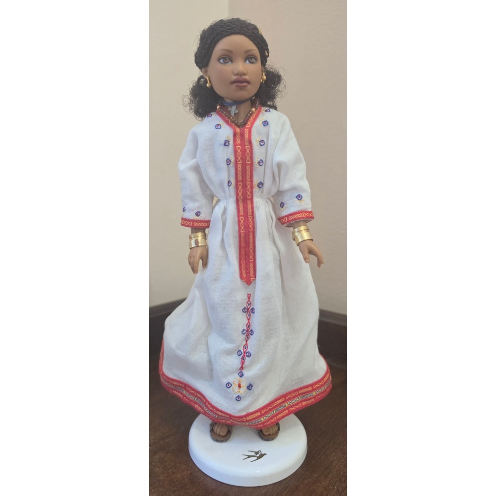 American Girl SABA Doll Girls of Many Lands Ethiopia 1846 Retired Stand Jewelry